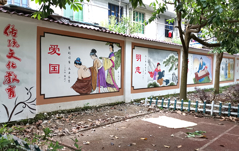 泰順筱村二小校園墻繪：墨客墻繪，為校園添彩，育夢(mèng)啟航